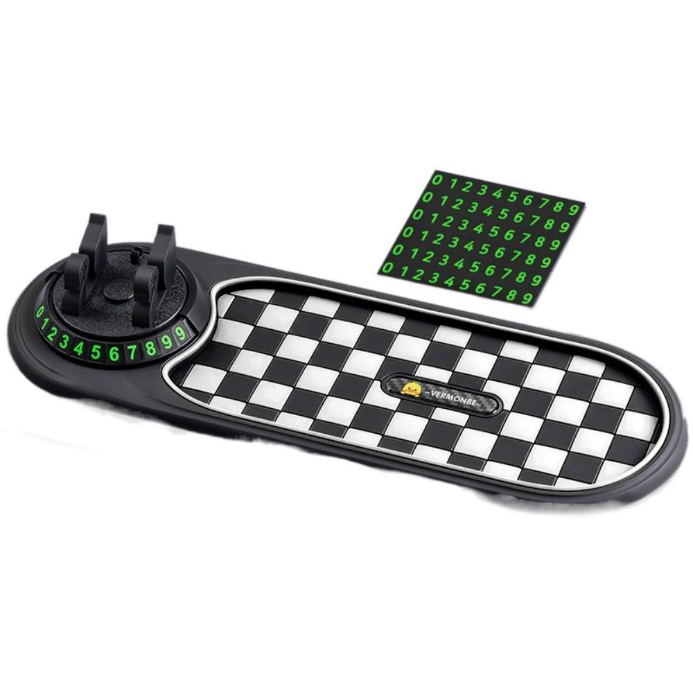 with Parking Number Plate Parking Number Plate Rotatable Anti slip Phone Pad  Car Center Console