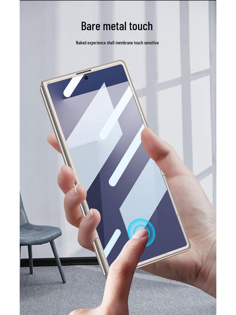 Женский матовый чехол-накладка с ощущением кожи для Samsung Z Fold7, трансграничный