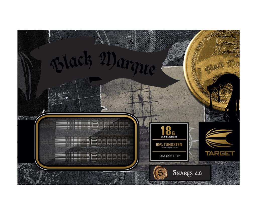 TARGET Black Mark Snares Haruka Hirose модель MARQUE SNARES Darts 2BA ствол 18 г [Target] 2.0 (ЧЕРНЫЙ 2.0)