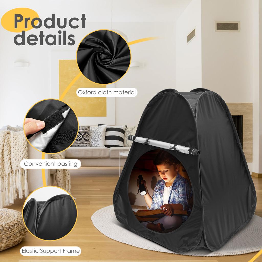 Kids Corner Tent 80*80*105CM Foldable Indoor Blackout Tent for Autistic Children to Play & Relax Calm Down Tent with Storage Bag