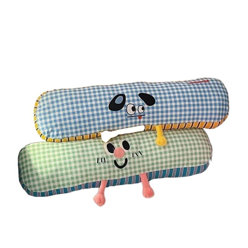 Прохладная длинная подушка из ледяного шелка для сна на боку - Съемная и моющаяся наволочка для взрослых