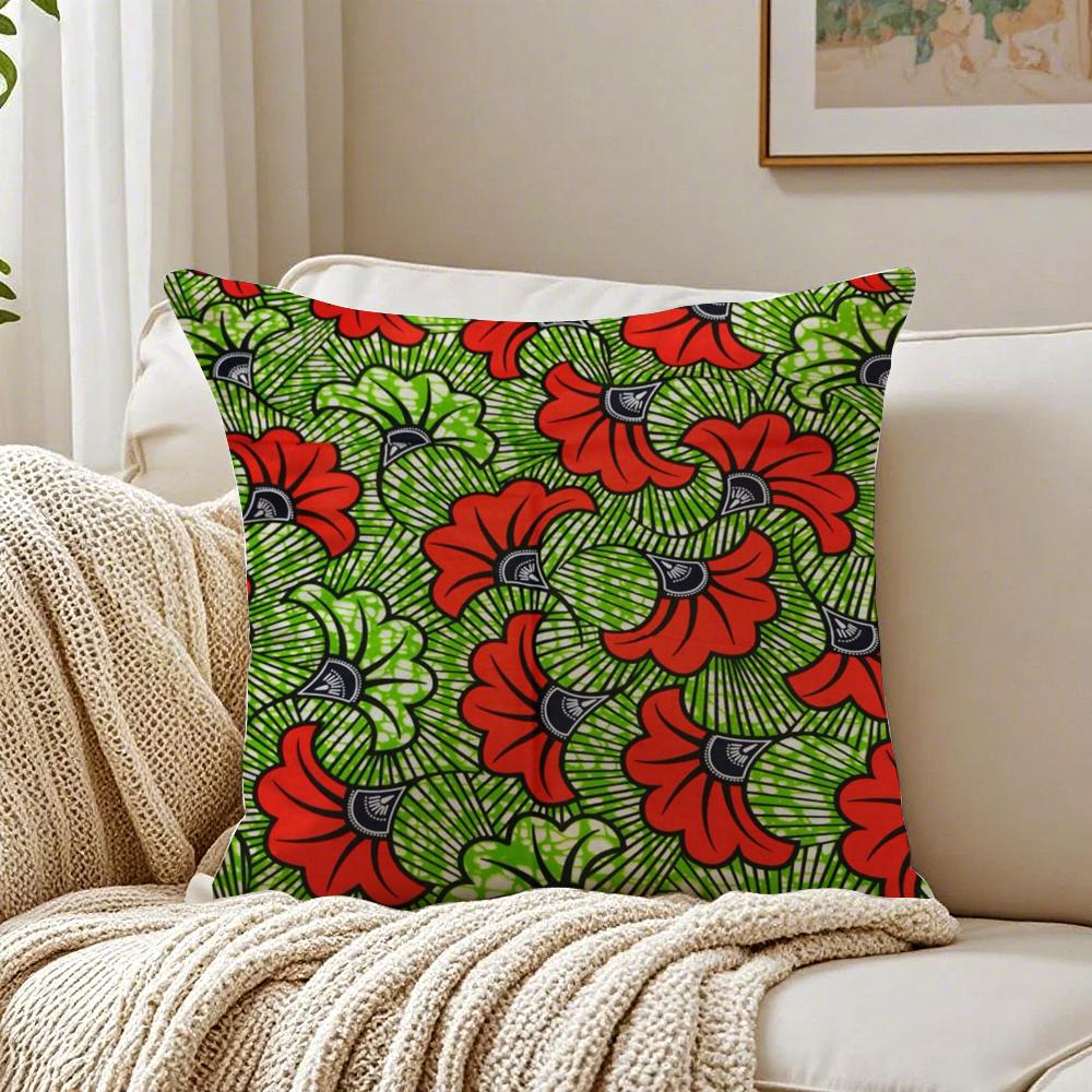 Bold Cultural Pattern Style Print Cushion Cover Linen Pillowcase Soft  for Sofa Bed Home Room Decor