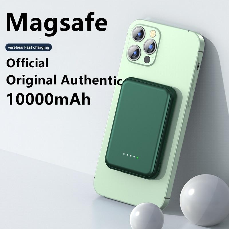 10000 мАч Powerbank для iPhone 13 12 Mini 13Pro 12Pro Max для Magsafe Магнитный беспроводной внешний аккумулятор для мобильного телефона