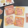 30 Sheets/Pack Ins N Times Posted Cute Memo Pad Capybara Special-shaped Sticky Note  For Daily Notes