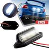 2Pcs 12V-24V LED License Plate Light Waterproof Side Lamp Step Bulbs Tail Lamp  Van Installation