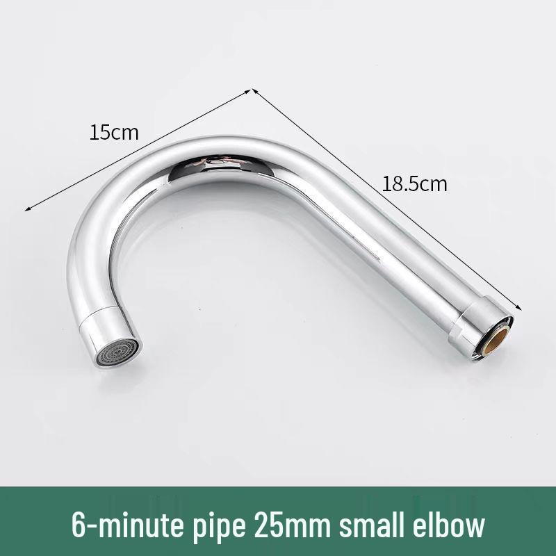 Универсальный кухонный излив для смесителя из нержавеющей стали, с одной ручкой, поворотный для холодной/горячей воды, с большим изгибом для ремонта раковины