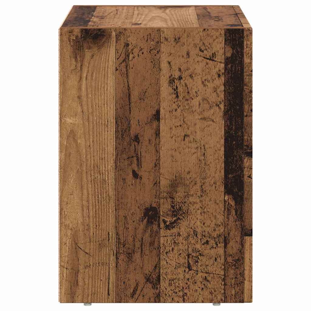 Nightstand Reclaimed Wood Look 40 x 35 x 50 cm Engineered Wood
