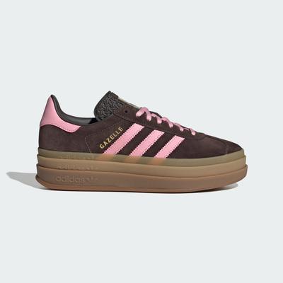 GAZELLE BOLD IH6786 Unisex Originals Sneakers Aurora Coffee / Light Pink / Gold Metallic