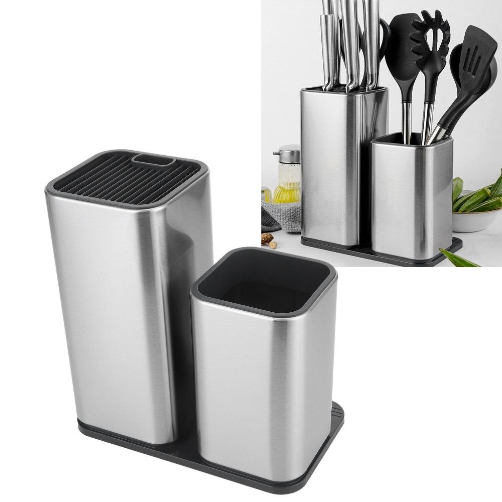 Thickened Utensil Bucket Rustless Steel Storage Tube Storage Holder Spoon Storage
