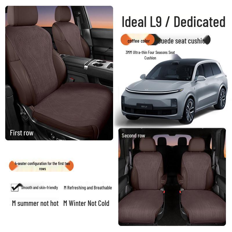 Подушки сидений Li Auto L6-L9: Универсальные дышащие чехлы на сиденья автомобиля для 25 моделей, для всех сезонов.