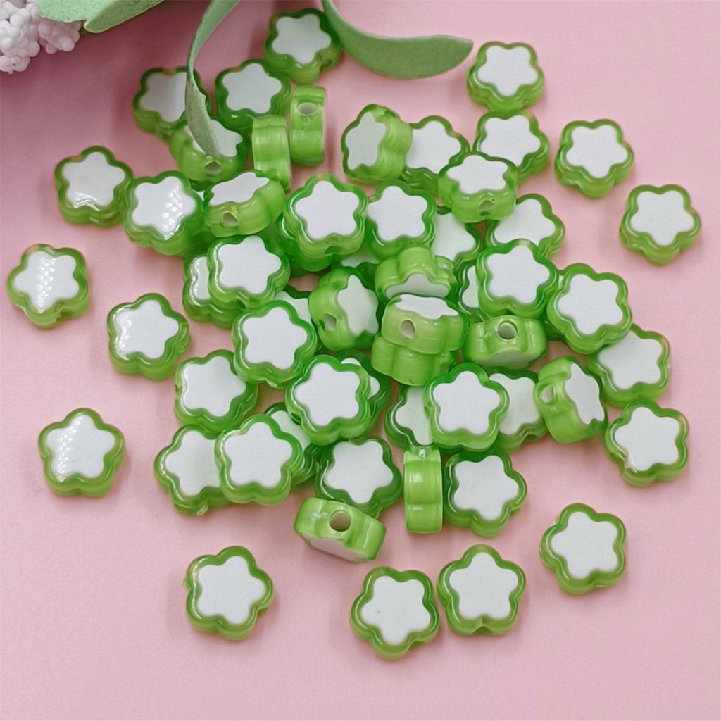 150 шт. ювелирные изделия 10 мм для изготовления ювелирных изделий DIY глиняные бусины ручной работы в форме цветка бусины-разделители акриловые бусины