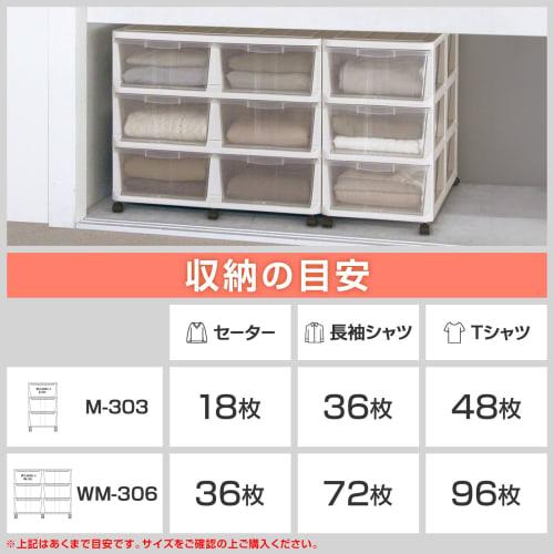 Tenma (Tenma) Large Storage Case for Clothing, Made in Japan, Closet Storage Case with Casters, Clear Case with See-Through Drawers, Assembly Required