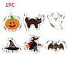 6 Styles Halloween Stainless Steel Cookie Mold Pumpkin Bat Wizard Ghost Black Cat Mold DIY Baking Tools for Kitchen