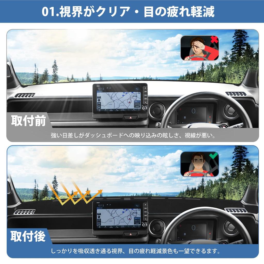 Cartist Honda JF5 JF6 Коврик для приборной панели Чехол для приборной панели Октябрь 2023 Текущая модель Специально разработанный защитный коврик для приборной панели с защитой от солнца Тепло