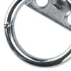 1 set Durable Horse Tie Ring Silver Tie Ring Plate Horse Hitching Plate  Bathing