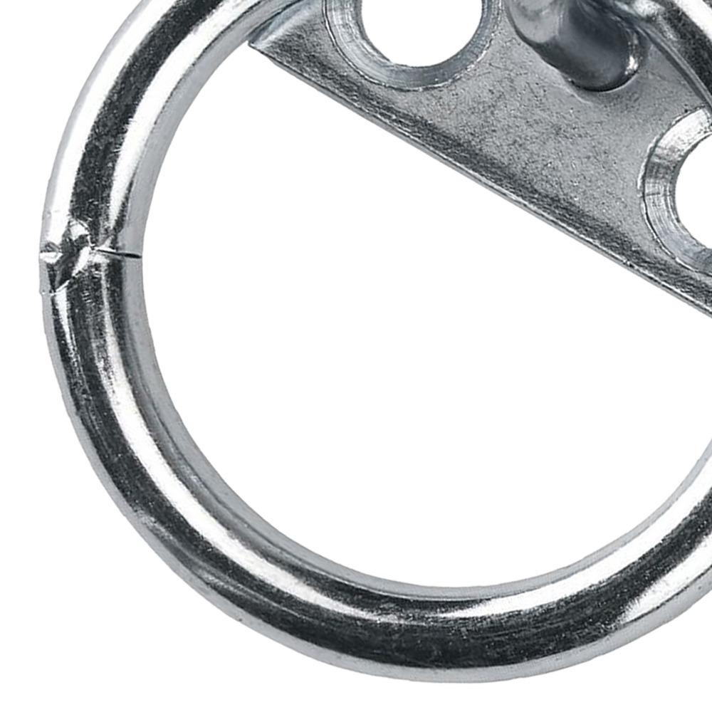 1 set Durable Horse Tie Ring Silver Tie Ring Plate Horse Hitching Plate Bathing