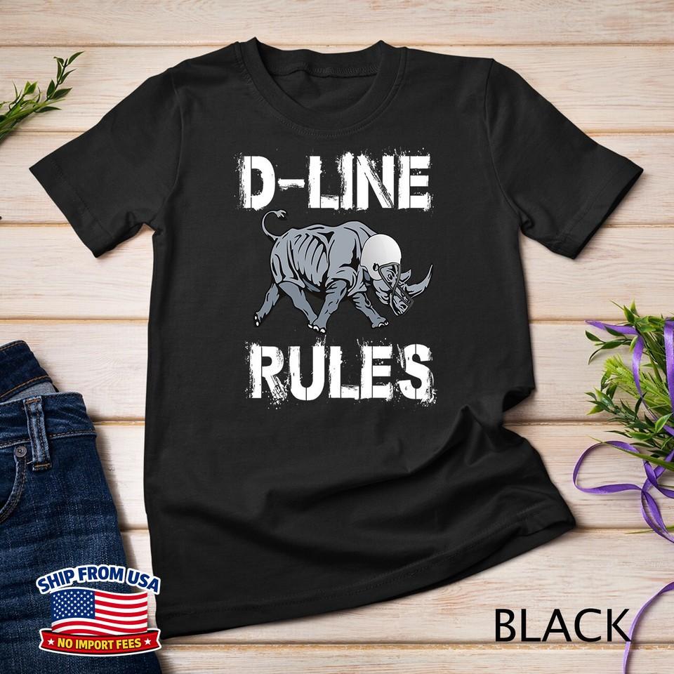Гиппо Футбол Оборонительная Линия D-Line Подарок Унисекс Футболка
