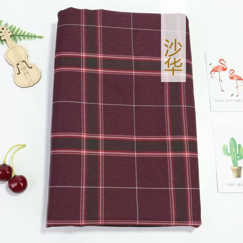 Клетчатая ткань гладкая по 0,5 метра для одежды платьев шитья ткань для униформы Jk в японском стиле рукоделие дышащая не мнется