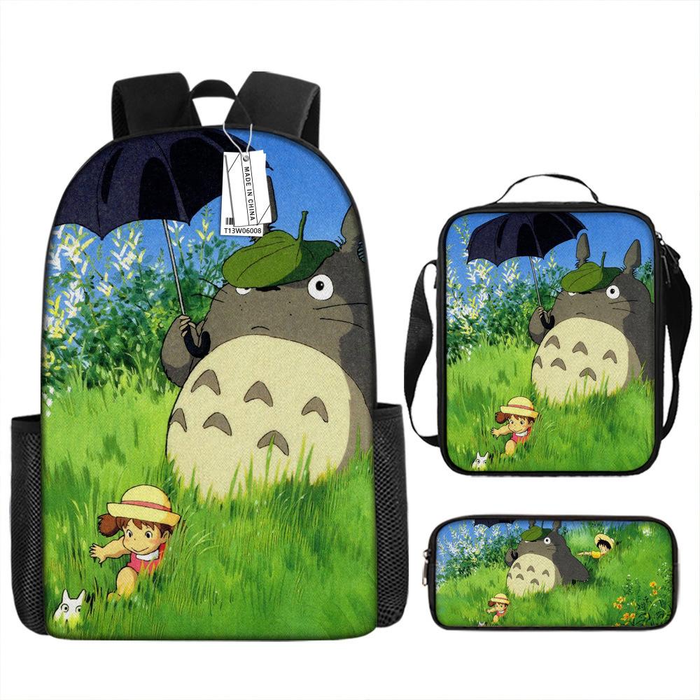 Моя соседская шиншилла, окружающий анимационный рюкзак, европейский и американский ретро школьный рюкзак