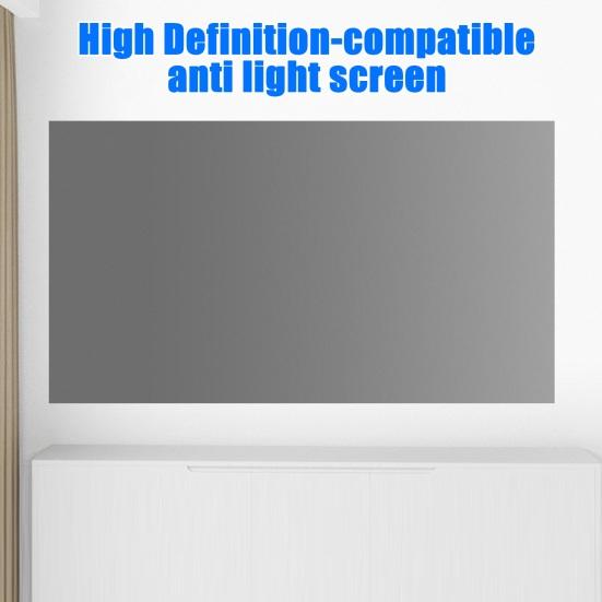 Светонепроницаемый складной портативный киноэкран 60/84/100/120 дюймов 16:9-дюймовый проекционный экран с защитой от света для дневного просмотра для домашнего кинотеатра, для помещений и улицы
