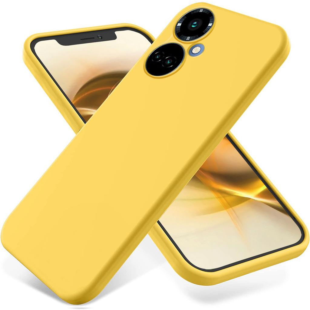 Жидкий силиконовый чехол для телефона для TECNO Camon 19 4G/19 Pro 4G/5G, Защитная крышка с мягкой подкладкой