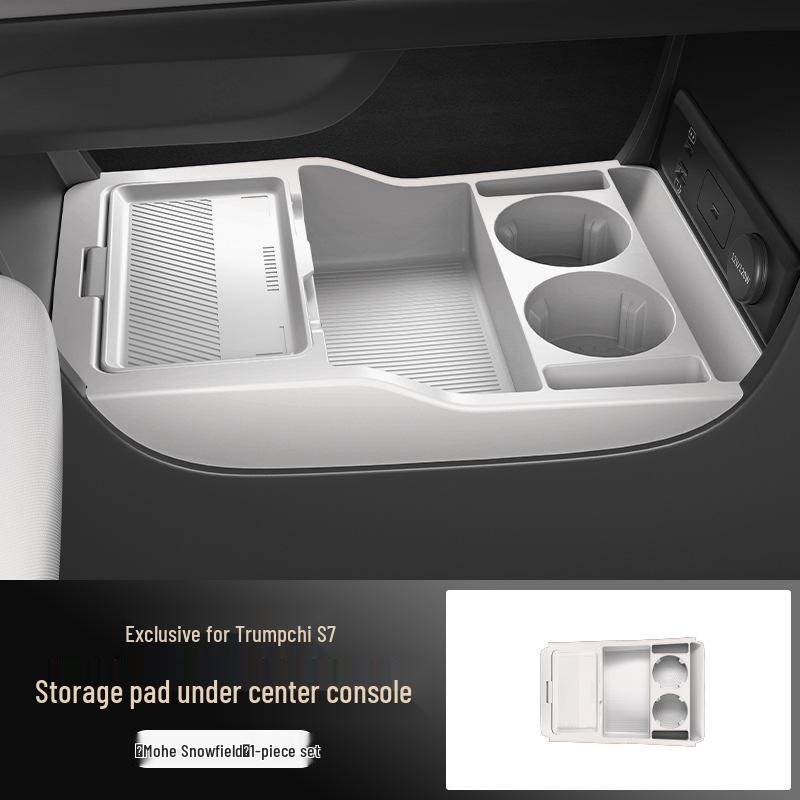 Fits 25 Trumpchi S7 Models: Waterproof Silicone Storage Box for Center Console - Ideal for Glasses