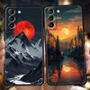 Чехол для телефона «Горный Лес» для Samsung Galaxy S25 S24 S23 S22 S20 S21 FE Ultra S10 S10E S9 Plus 5G Мягкий ТПУ Fundas Чехол Capas