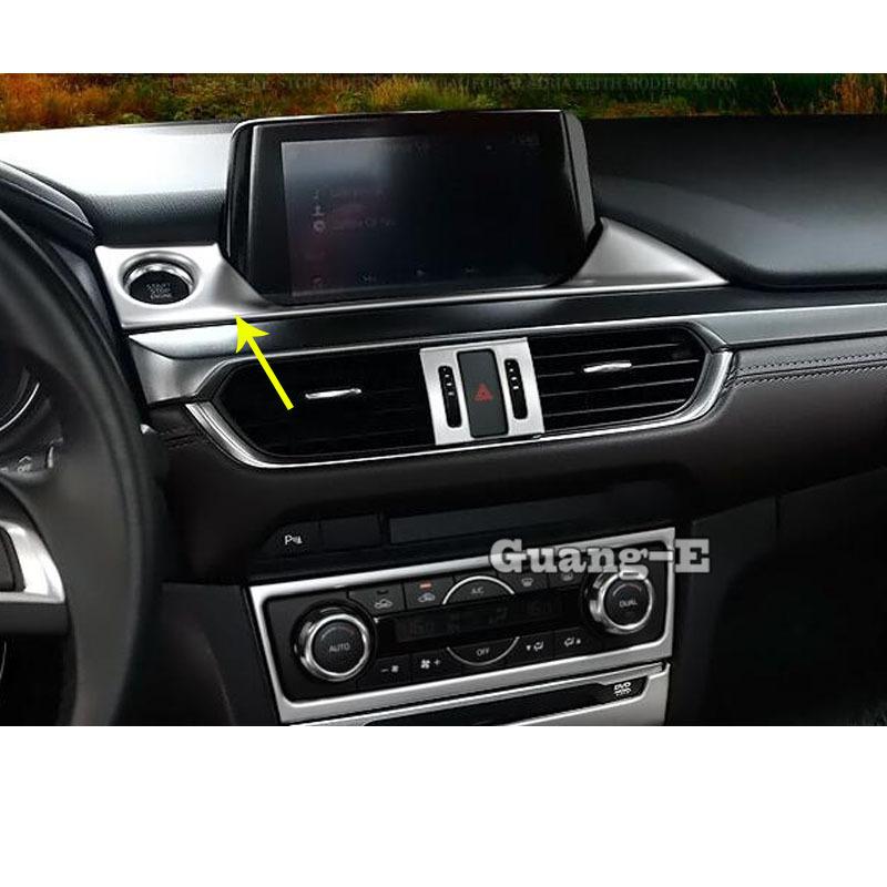 For Mazda6 Mazda 6 Atenza 2014 2015 2016 2017 2018 Styling Cover Detector Center Console Navigation Box Interior GPS Trim