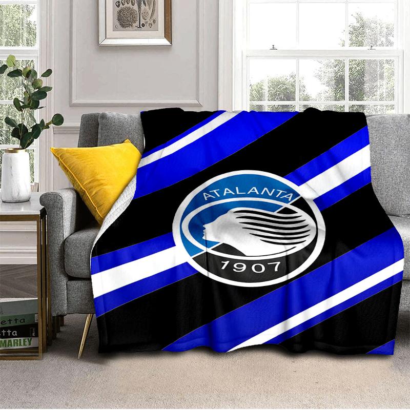 Football Atalanta Blanket Lightweight Ideal Bedding Blanket Perfect for Travel, Camping, Living Rooms, Offices, Sofas, Fan Christmas gift