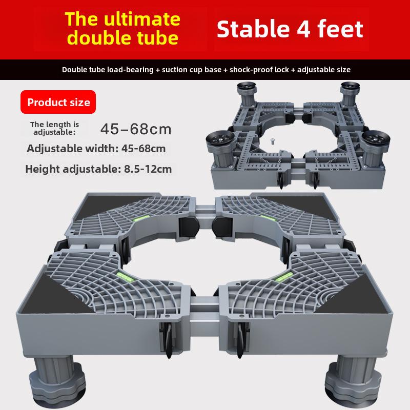 Регулируемая подставка для стиральной машины с барабаном и кронштейном волнообразного колеса