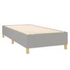 Maison Exclusive - Sommier à lattes de lit et matelas Gris clair 90x190 cm Tissu