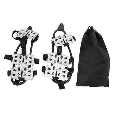 1 пара 24 зубчатых скальных кошек из нержавеющей стали, противоскользящие чехлы для обуви для езды по снегу и льду, серебристый цвет M