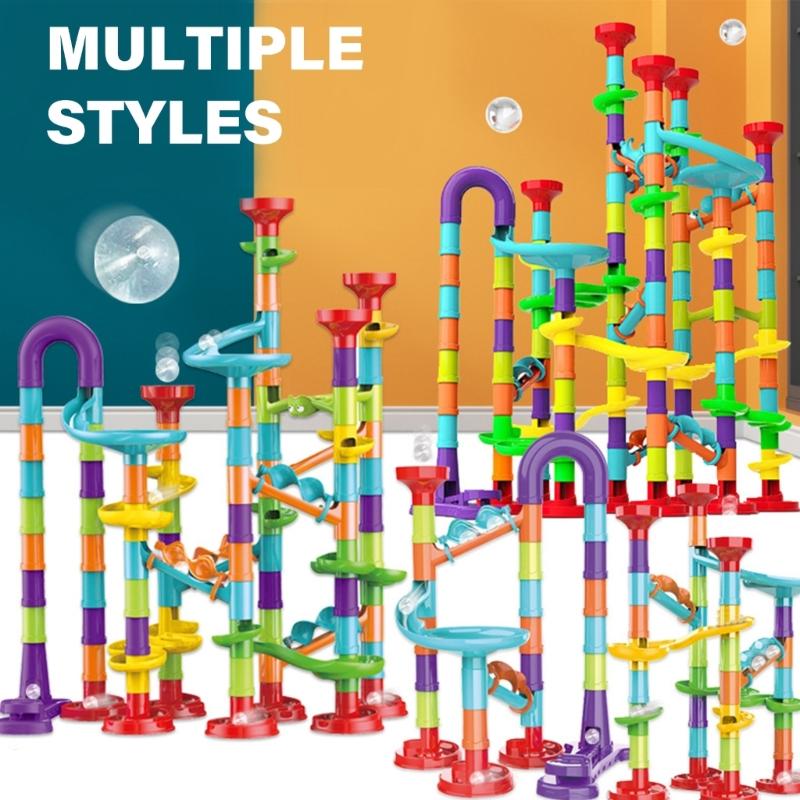 Creative Maze Race Track Toy Building Set Marble Track Puzzle Block Boy Girl Favor Children STEM Education Toy