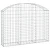 Gabion with High Arch 150 x 30 x 100 120 cm Galvanized Iron