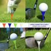 20Pcs Plastic Golf Tees Bright Color High Stability Low Friction Lightweight Portable Short Golf Tees Training Tools