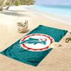 Пляжное полотенце с принтом Miami Dolphins, Большое, Мягкое, Быстросохнущее, для Пляжа, Кемпинга, Плавания