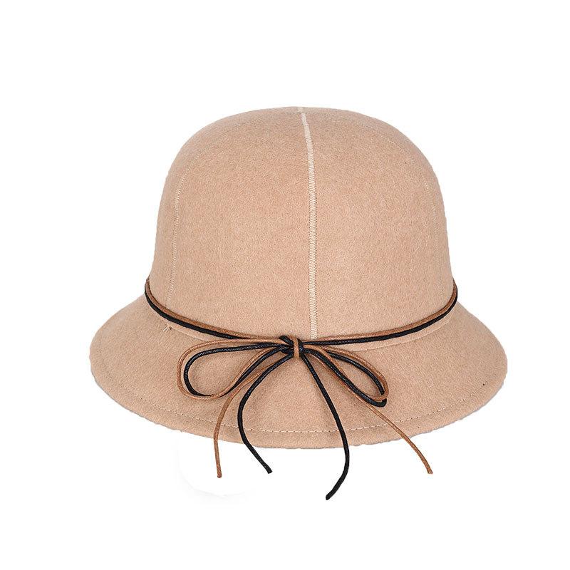 Bucket hat foldable autumn and winter new versatile women's hat Yachen Xing brand woolen basin hat