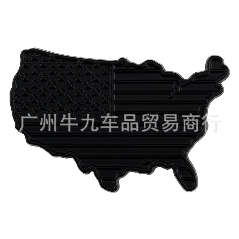 3D стикер флаг США для автомобиля, декоративный стикер на кузов