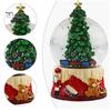 Рождественский снежный стеклянный шар, мини-шар для елки с закрученными блестками, настольный прозрачный шар, украшение, подарок для детей, семьи, друзей