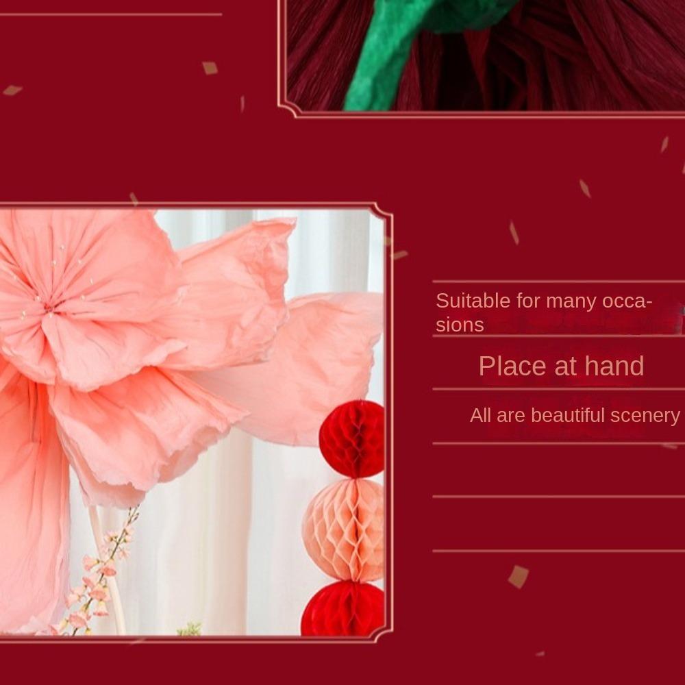 Large-scale Oversized Paper Kite Flower 3D Wrinkled Paper Flower Large Scale Event