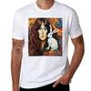 Psychedelic Portrait Grace Slick And The White Rabbit Tshirt Casual Street Style Short Sleeve Tee