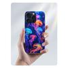 Enchanting Neon Jellyfish Clear Phone Case For Iphone 17 Air 16 Pro Max 15 Pro 14 Plus 17E 16E 11 13 12 Mini Cover Cases Fundas