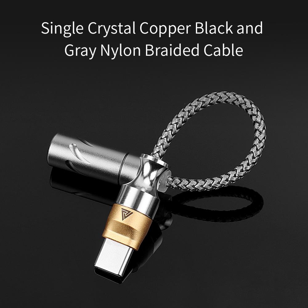 QKZ CX31993 USB Type-C на 3,5 мм аудиоинтерфейс Усилитель для наушников HiFi ЦАП Усилитель звука для наушников 32 бит 384 кГц аудиоадаптер