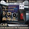 Car Bluetooth 5.3 FM Transmitter USB Wireless Audio Adapter With MIC Hands-Free Calling Music For Car Audio