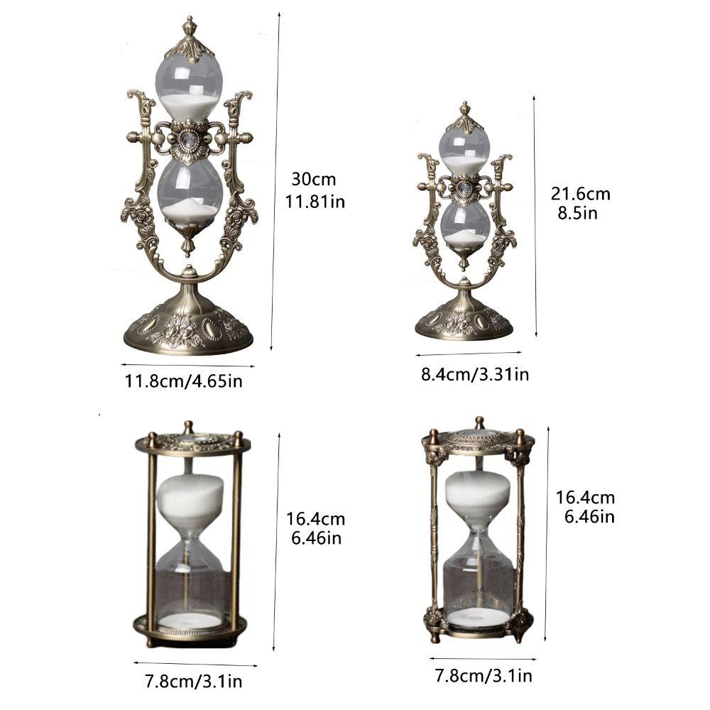 15/30 Minutes Hourglass Timer Golden Sand Clock Crafts Home Ornament  Office Desktop