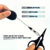 Shawto Titanium Coating Stainless Steel Fishing Scissor Plier Cut Pe Braid Line Cutter Plies Carp Fishing Accessories Tools
