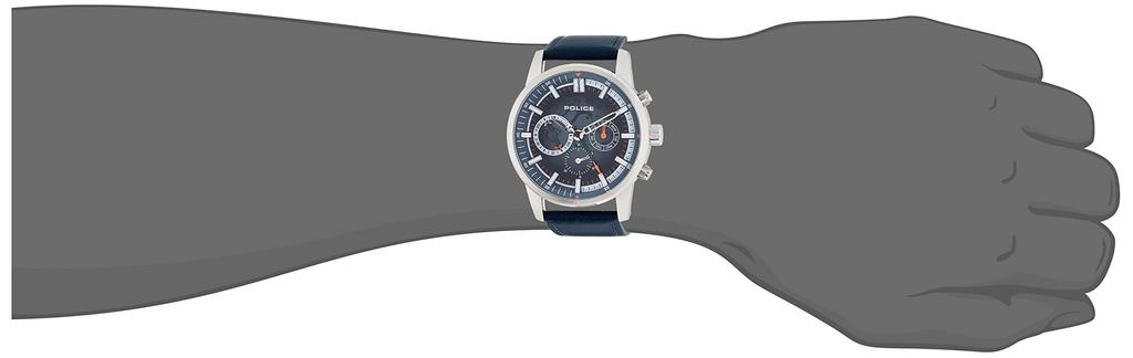 Мужские синие часы Police GREENLANE JF2227002