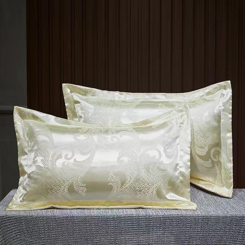 1 пара наволочек-конвертов из атласного жаккарда Tribute, наволочки для взрослых размером 48*74 см, наволочки для комфорта на весну/лето, наволочки без вставок