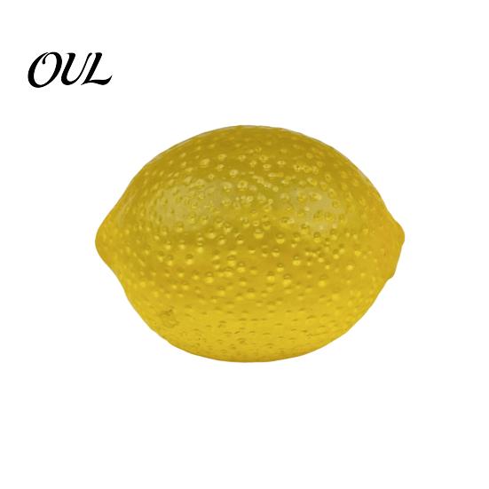 Lemon Stress Relief Toy Transparent Squeeze Toy, Jellyfish Ice Cream Soft Clear Cube Sensory for Kids Adults Portable Reliever
