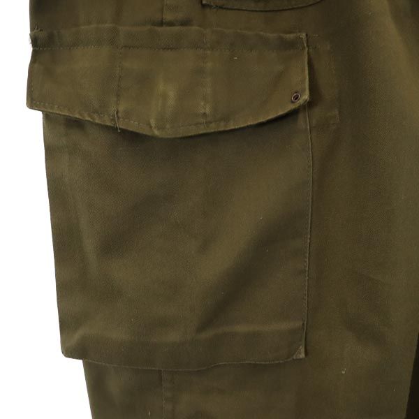 Austrian Army 80s military cargo pants khaki Button fly Men's Used
